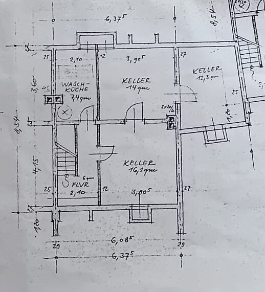 Grundriss Keller